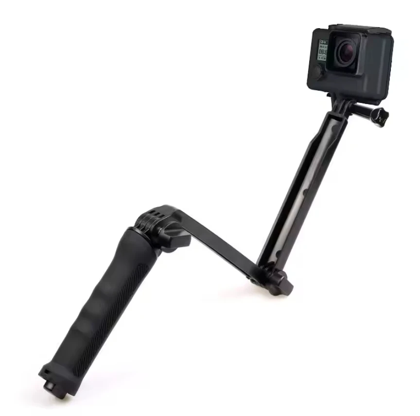

Аксессуары для экшн-камеры Тройная селфи-палка совместимая с Sjcam Eken Soocoo Gopro Yi DJI Series Водонепроницаемая Dv