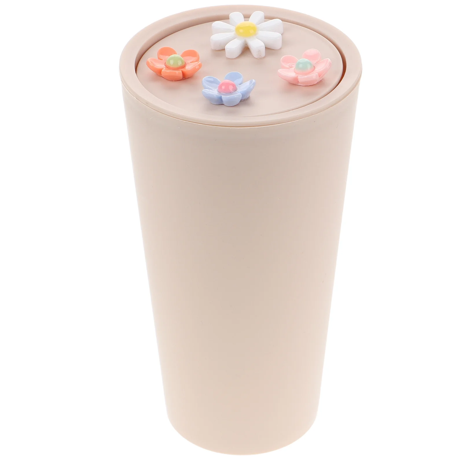

Mini Car Trash Can with Flower Design Cup Holder Bin for Vehicle Interior Storage Automotive Garbage Can Compact Dustbin