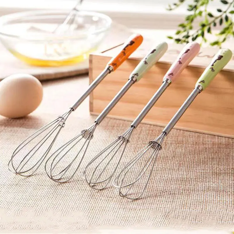 Mini Egg Beater Hand Small Stirrer Whisk Coffee/Milk Frother Whisk Wire Whip Mini Whisk Cooking Metal Egg Mixer Tool Baking