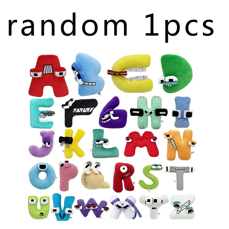 New 26pcs Alphabet Lore Plush English Letter Stuffed Animal Plushie Doll Toys Gift For Kids Children Educational Christmas Gifts image 3