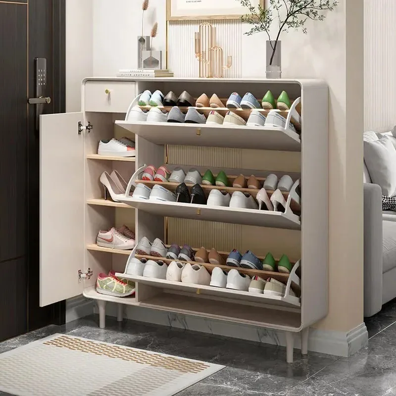 تصميم إبداعي فريد من نوعه لخزانة الأحذية، رف أحذية آمن للفندق، منظم تخزين أثاث جناح صالة موبليس #6
