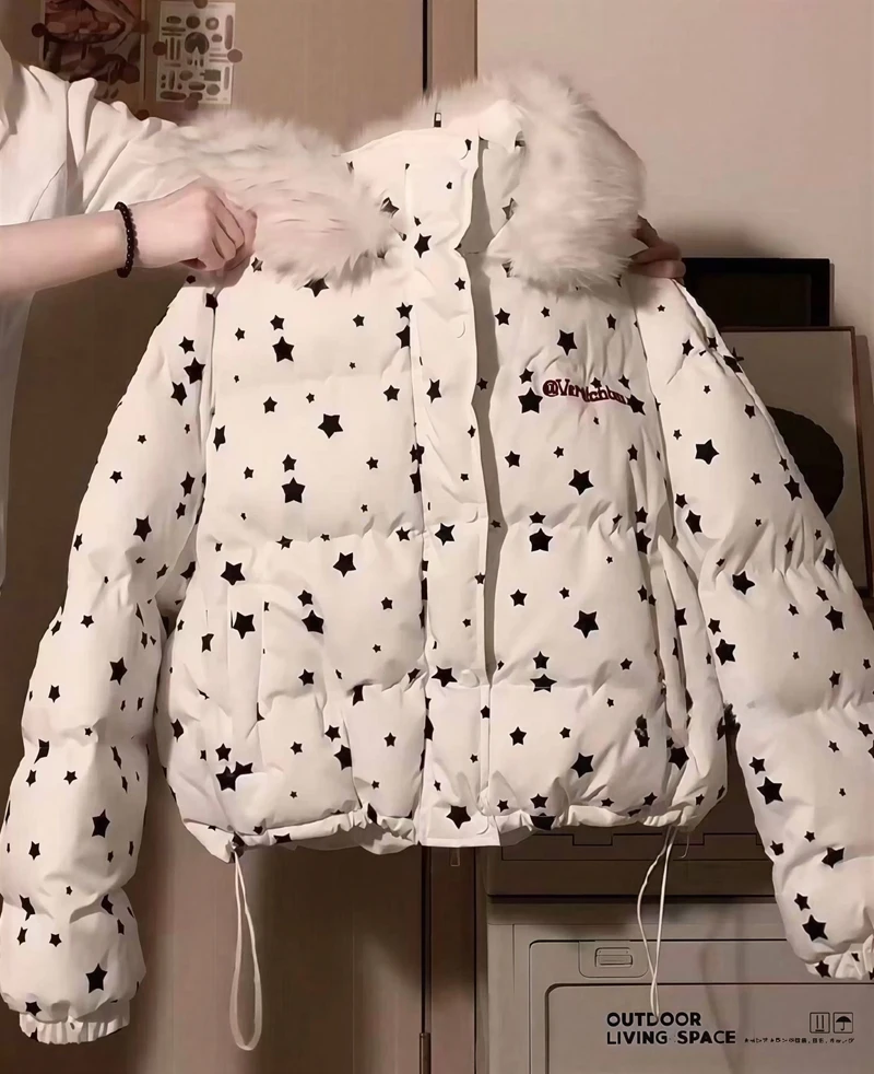 

Parkas Womens Dama Autumn Lyocell Spliced Vertical Hem Ribbed Cuffs Waist-Cinching Diagonal Opening Ulzzang Modern Urban Leisure