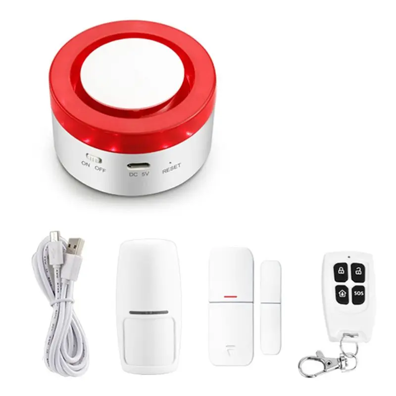 m01k-wifi-tuya-home-security-siren-alarm-wireless-433mhz-motion-sensor-door-detector-sound-strobe-flash-alert-alexa-control