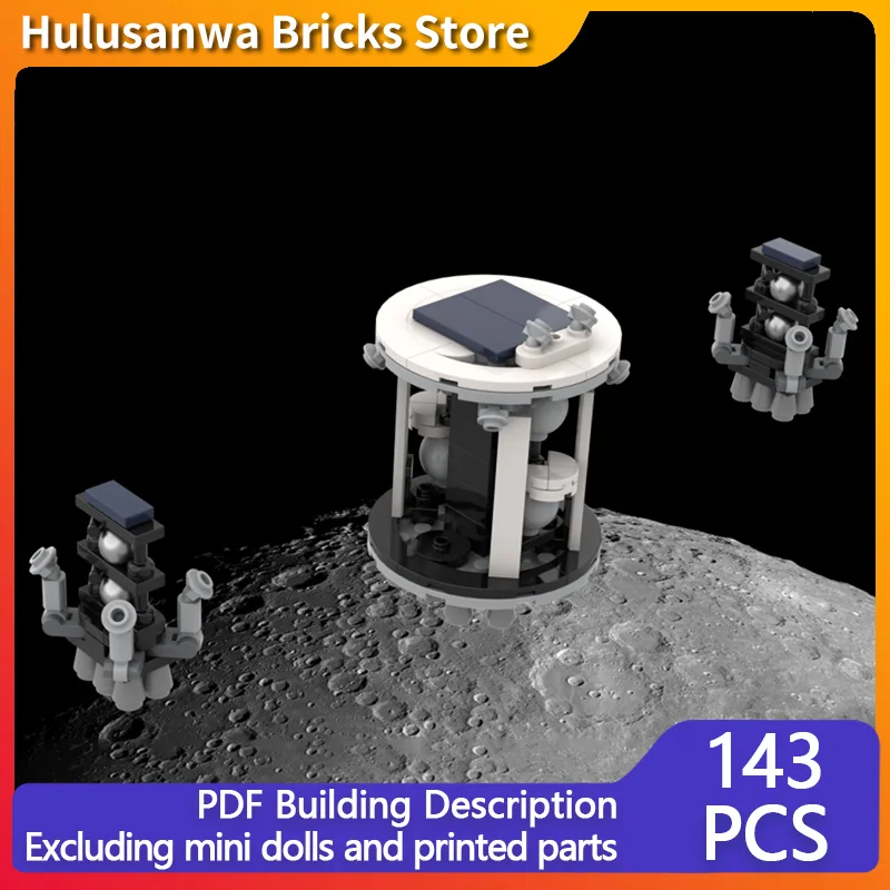 

Beresheet 2 Lunar Landers And Orbiter Model MOC Building Bricks War Equipment Modular Technology Gifts Holiday Children Toy Suit