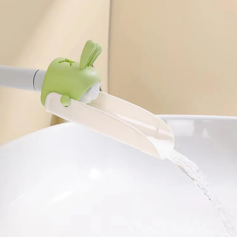 Cartoon Faucet Extender Convenient Device Cute Sink Faucet Extender Rabbit Splash-proof Baby Hand-washing Faucet