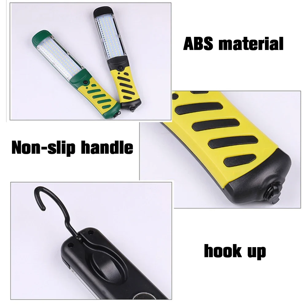 

Portable Hangable Super Bright Rechargeable Safety LED Emergency Work Light 80 LED Magnetic Car Inspection Repair Handheld Lamp