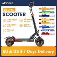 Mankeel Adults Electric Scooter Powerful Foldable Escooter 800W 48V 15AH Off Road Tire Explosion-proof Electric Scooter