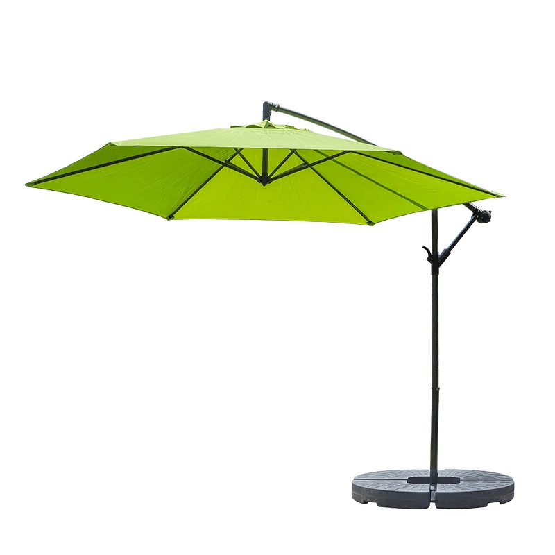 

Steel Side Pole Hot Sale Iron Beach Waterproof Round Sun Shade Patio Outdoor Camping Banana Umbrella Parasol
