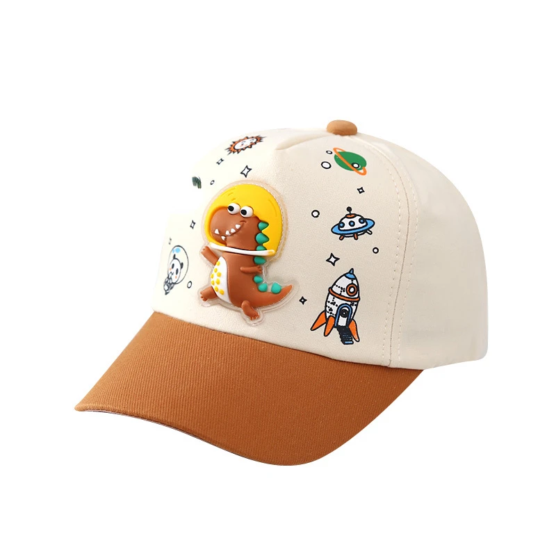 Spring Autumn Child Hat New Sharp Cute Baby Boy Sun Caps Girl Dinosaur Adjustable Child Baseball Hat Cartoon Duck Tongue Caps