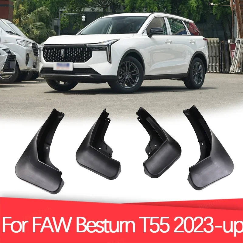 

4x Car Mud Flaps Guards Mudflaps Splash Guard Protection wheel Mudguards For FAW Besturn T55 SUV 2023-Present Mudflaps Guards