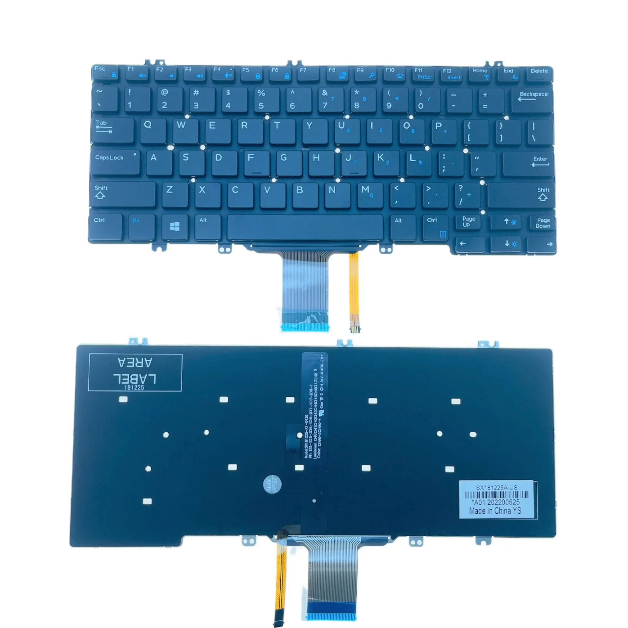 

New/Orig US Laptop Backlit Keyboard For Dell Latitude E5280 5288 5289 7280 E7380 E7220 7290 Notebook PC Replacement