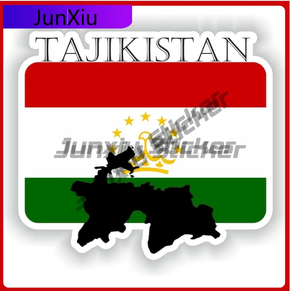 

Tajikistan Flag Map Shape Sticker Creative Anti Scratch Exterior Custom Decals Suv Accessories X500 Motorcycle Vintage Suv Refit