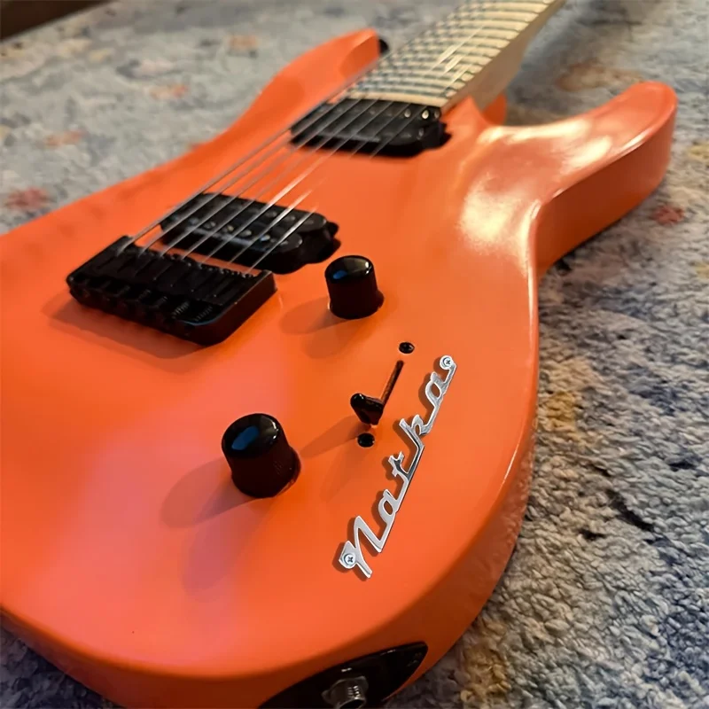 [Custom] Stainless steel nameplates with your name, custom metal guitar badges, guitar decorative labels—the perfect gift