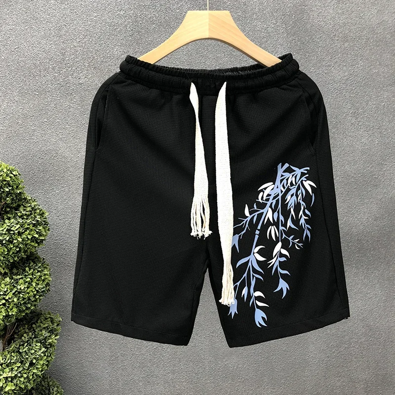 folha-high-street-mare-marca-popular-nova-mare-masculina-marca-casal-mesmo-algodao-impressao-verao-legal-mare-marca-shorts-oversize