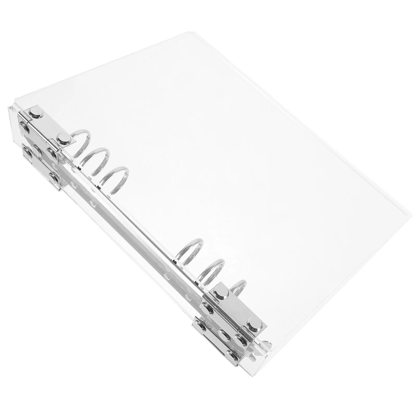 Loose-leaf Book A5 Binders Cover Clear Card Notebook Shells Notebooks Storage 6-rings Folder