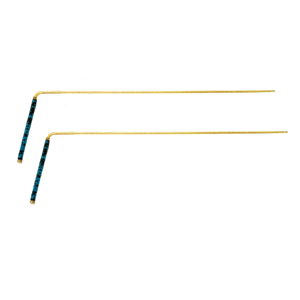 2Pcs 99.9% Pure Copper Dowsing Rod Water Divining Witching Energy Healing Divining Rods Metal Detector Rod Copper Probe view 5