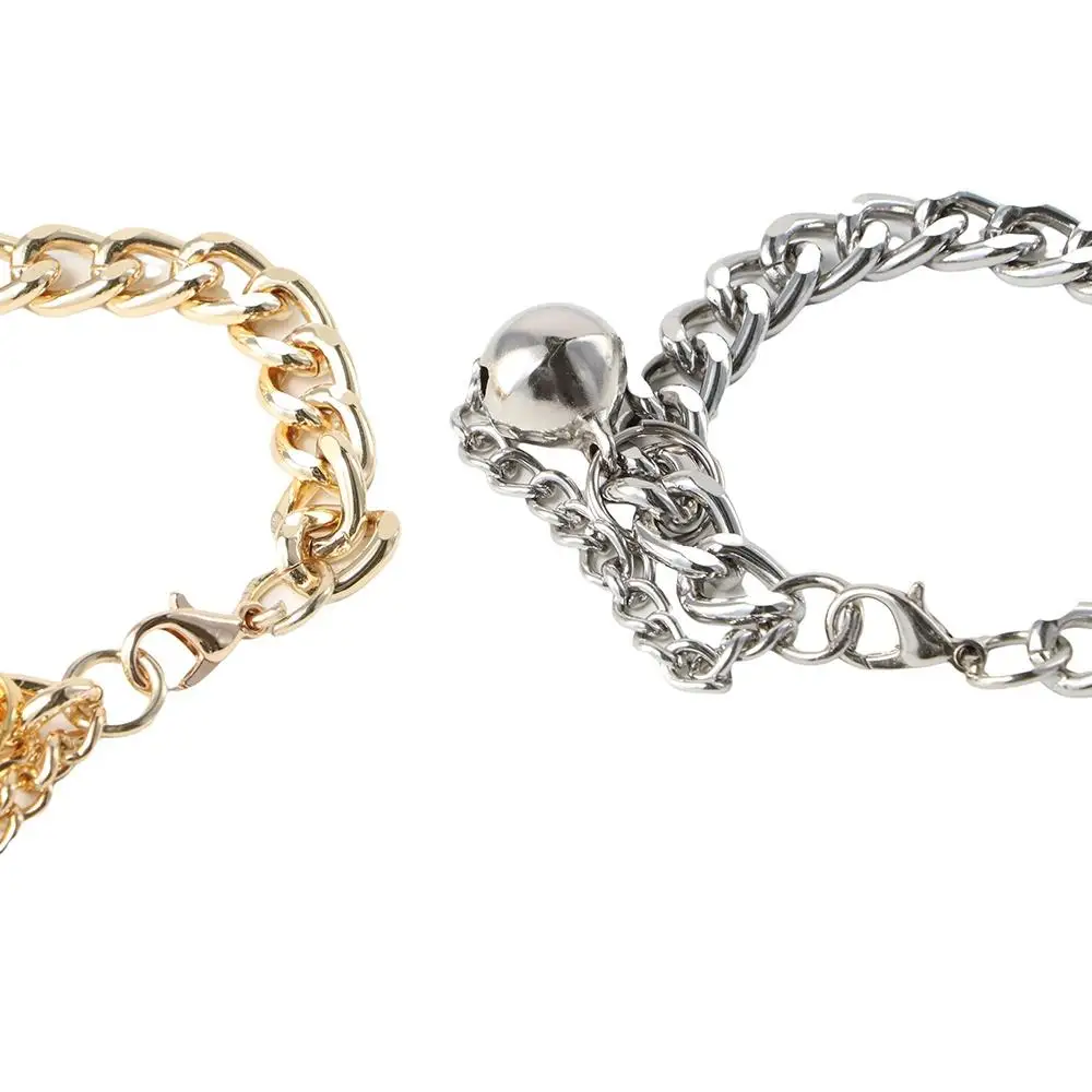 Premium Electroplating Cat Accessory Small Dog with Bell for French Bulldog Cat Collar Dog Gold Chain Pet Chain Dog Necklace