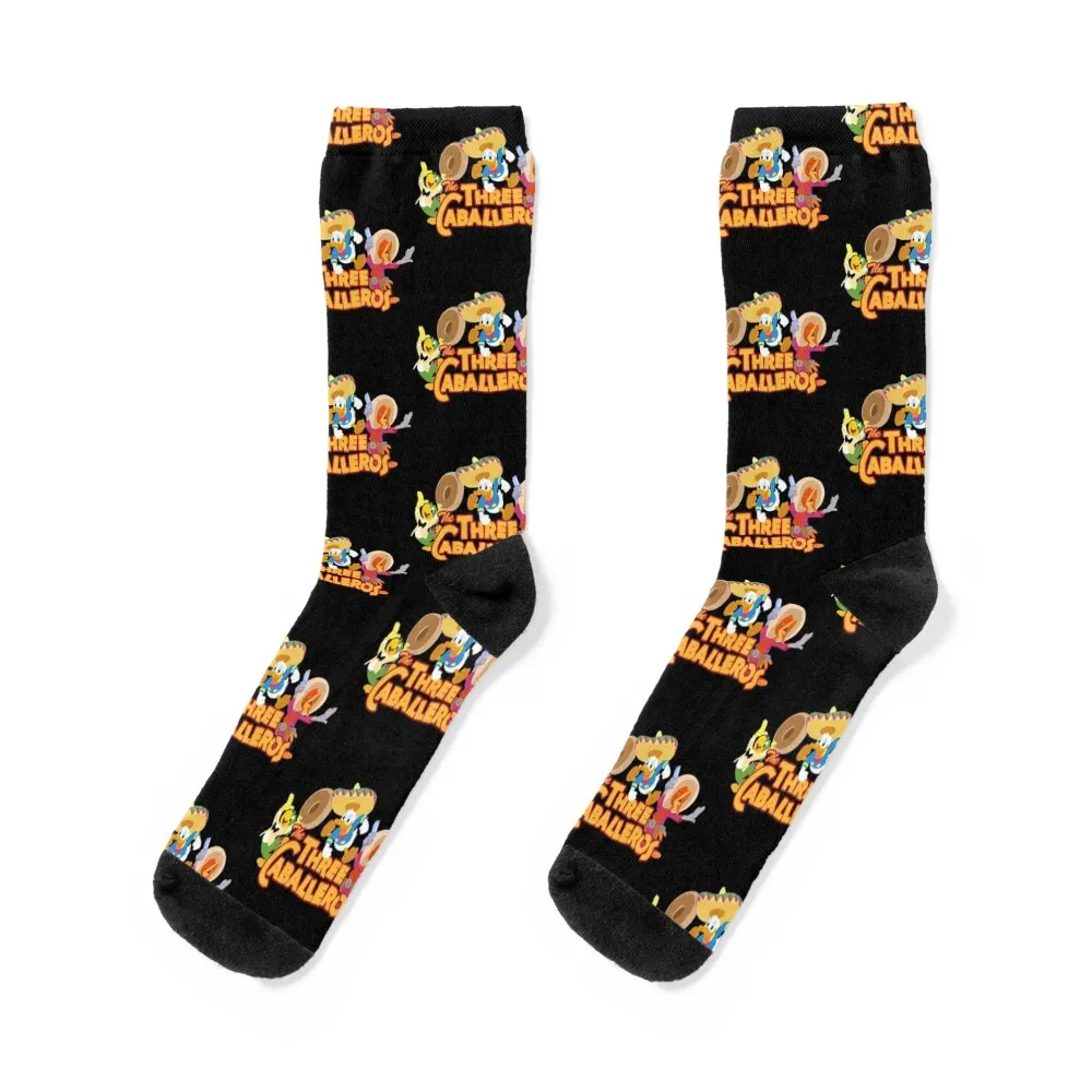 The caballeros, three amigos in technicolor Active T-Shirt Socks hiking compression FASHION anti slip football Socks Girl Men's