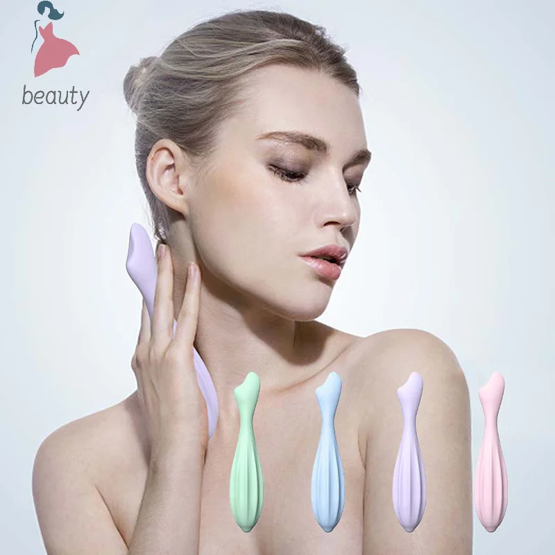 Gezichtsmassage Roller Stick Siliconen Gezichtsmassage Tool Huidverzorging Verminderen Vermoeidheid Voor Vrouwen Gezicht Massager Vormen Face Curve Cadeau