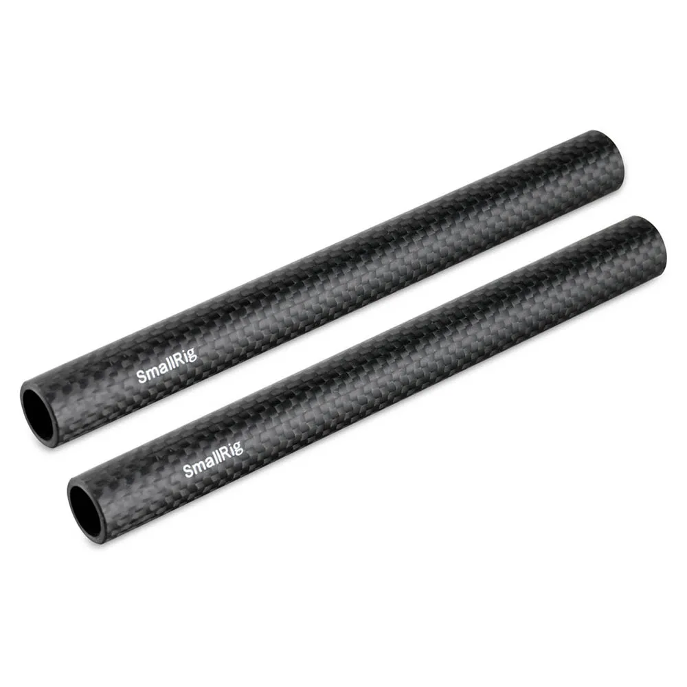 SmallRig 15mm Carbon Fiber Rod 18 Inches Long for Dslr Camera Rig Camera 15mm Rail Support System  - 0871 (2pcs Pack)