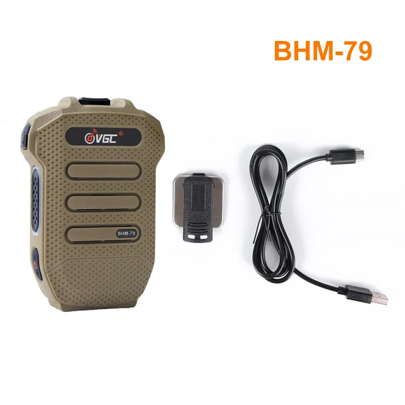 Micrófono VR-N76 BHM-79 micrófono Walkie Talkie inalámbrico Bluetooth micrófono de mano ligero para VR-N7500/N75/N76/N65