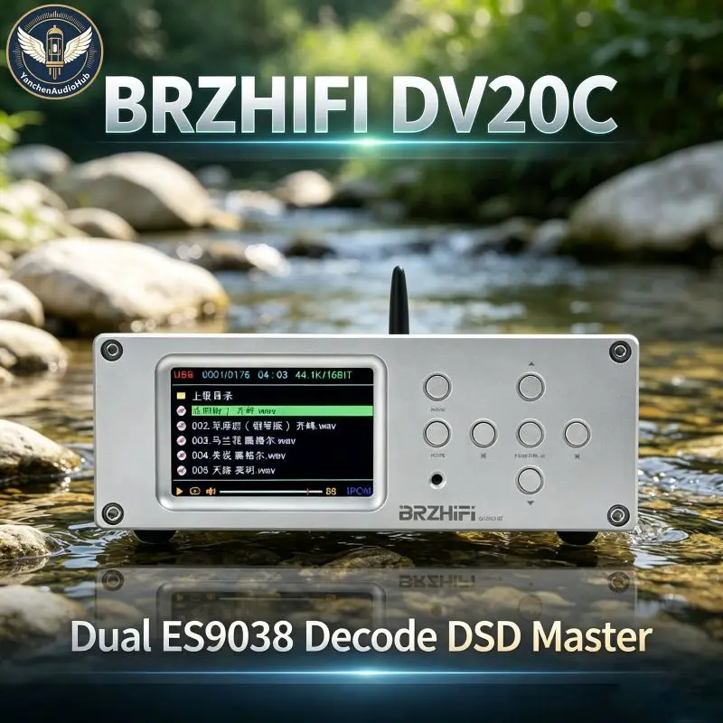 CHN 2027 New BRZHIFI Digital Player DV20C-BT Bluetooth 5.3 Dual ES9038 Decode DSD Master