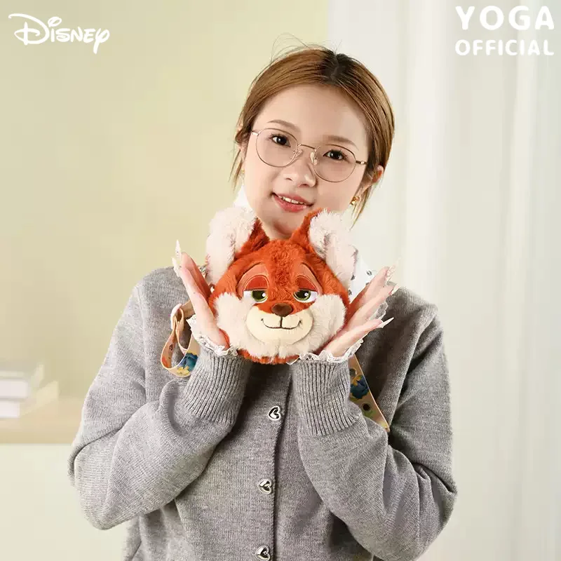 

Оригинальные кошельки для монет Disney для женщин Zootopia Judy Nick, плюшевая сумка через плечо, кошелек с куклой из мультфильма, праздничные подарки