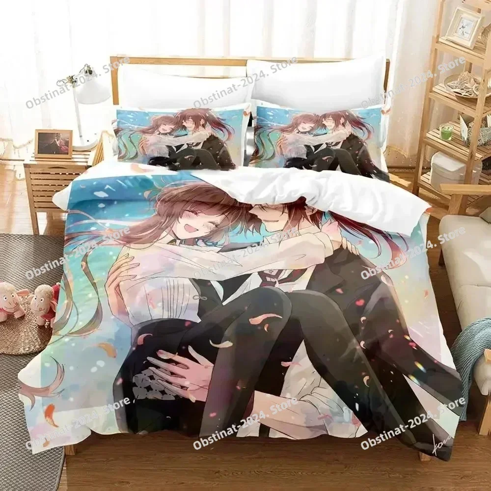 Anime Project SEKAI Hoshino Ichika  Bedding Set Boys Girls Twin Queen Size Duvet Cover Pillowcase Bed Kids Adult