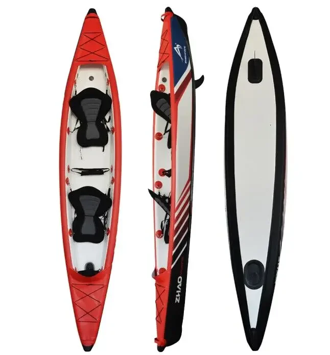 Drop Stitch Inflatable Kayak Person Lakes & Rivers Single or Double Person High Pressure All PVC Kayak