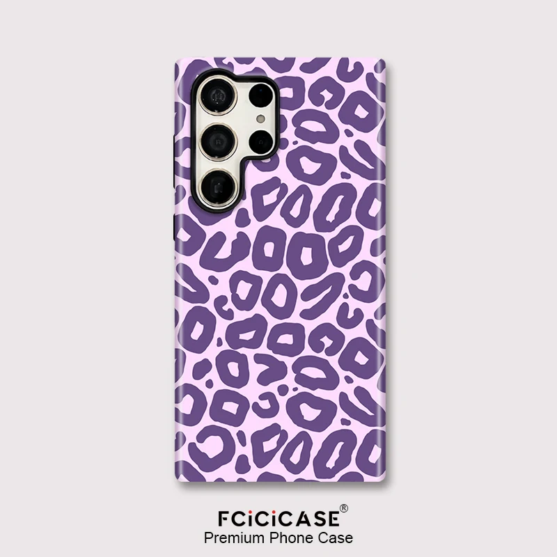 Für Samsung S24 S23 Fall Mode Leopard Print Telefon Abdeckung Für Samsung Galaxy S20 FE S24 Plus S23 Ultra Doppel-schicht Abdeckungen