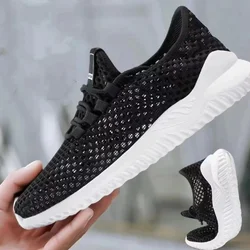 Fashion Lightweight Mesh Men Casual Shoes Comfortable Mens Sports Shoes Breathable Running Sneakers Soft Anti-slip Walking Shoes