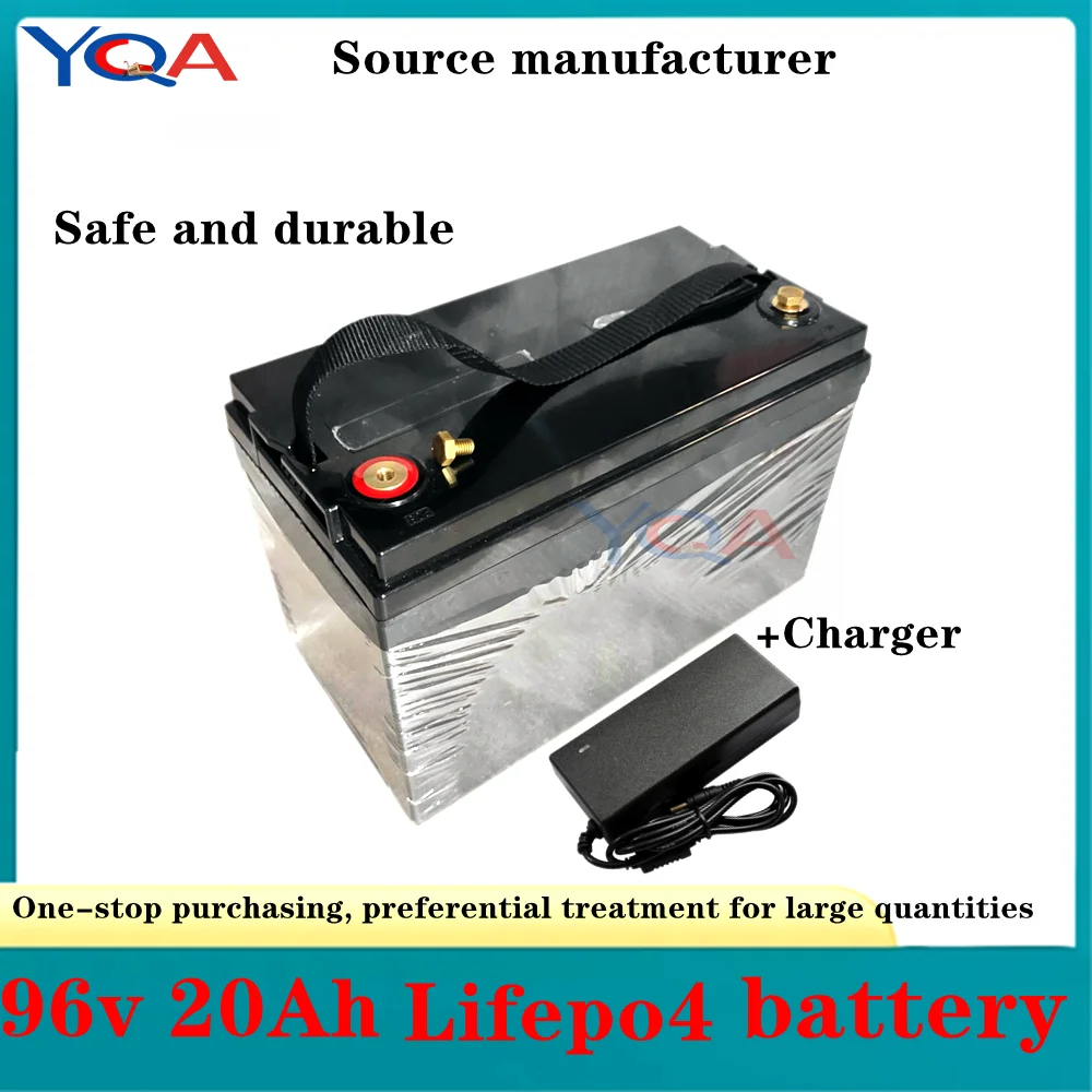 Lifepo4 96v 20ah lithium battery pack 32S BMS FOR 3500w electric scooter Electric Motorcycle Conversion + 5A charger