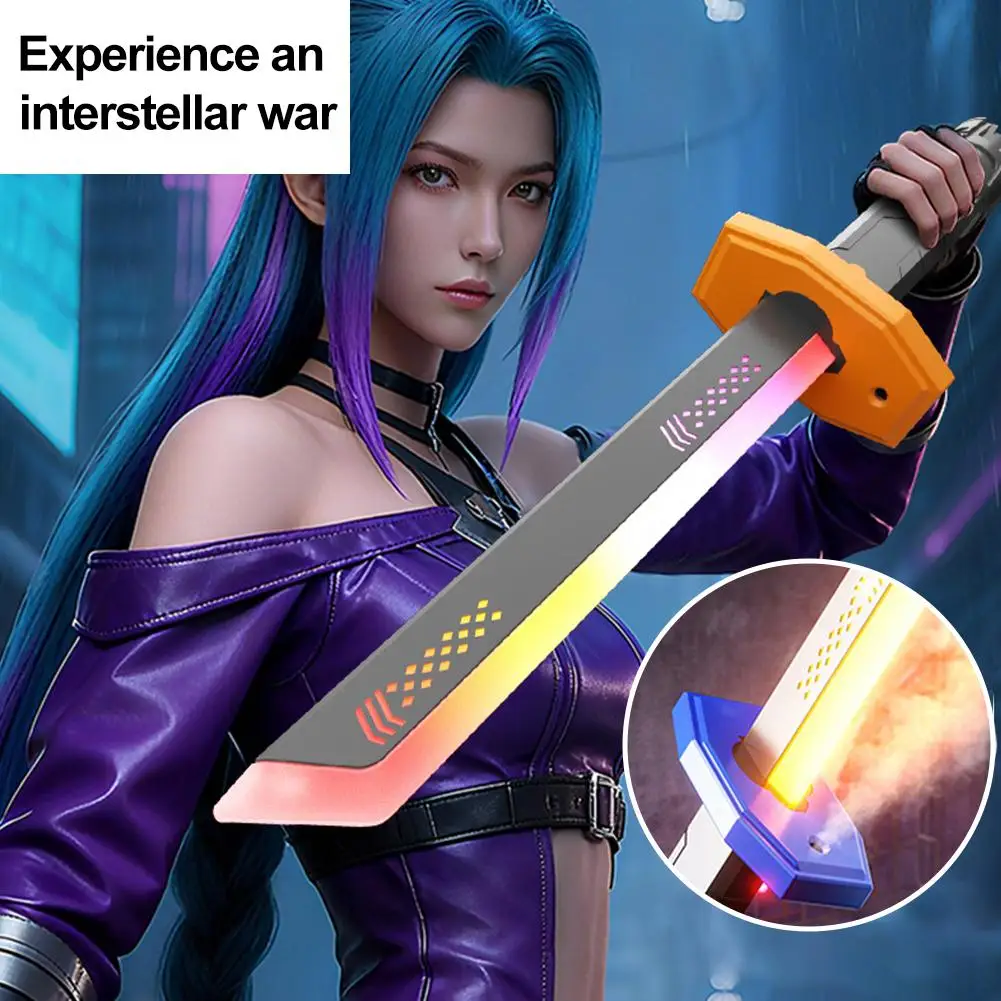 

Игрушка-световой меч с радужной подсветкой, 7 цветов, световой меч с эффектом перелива, звуковые эффекты, игрушка для мальчиков, детский подарок и крутая игрушка M4H3