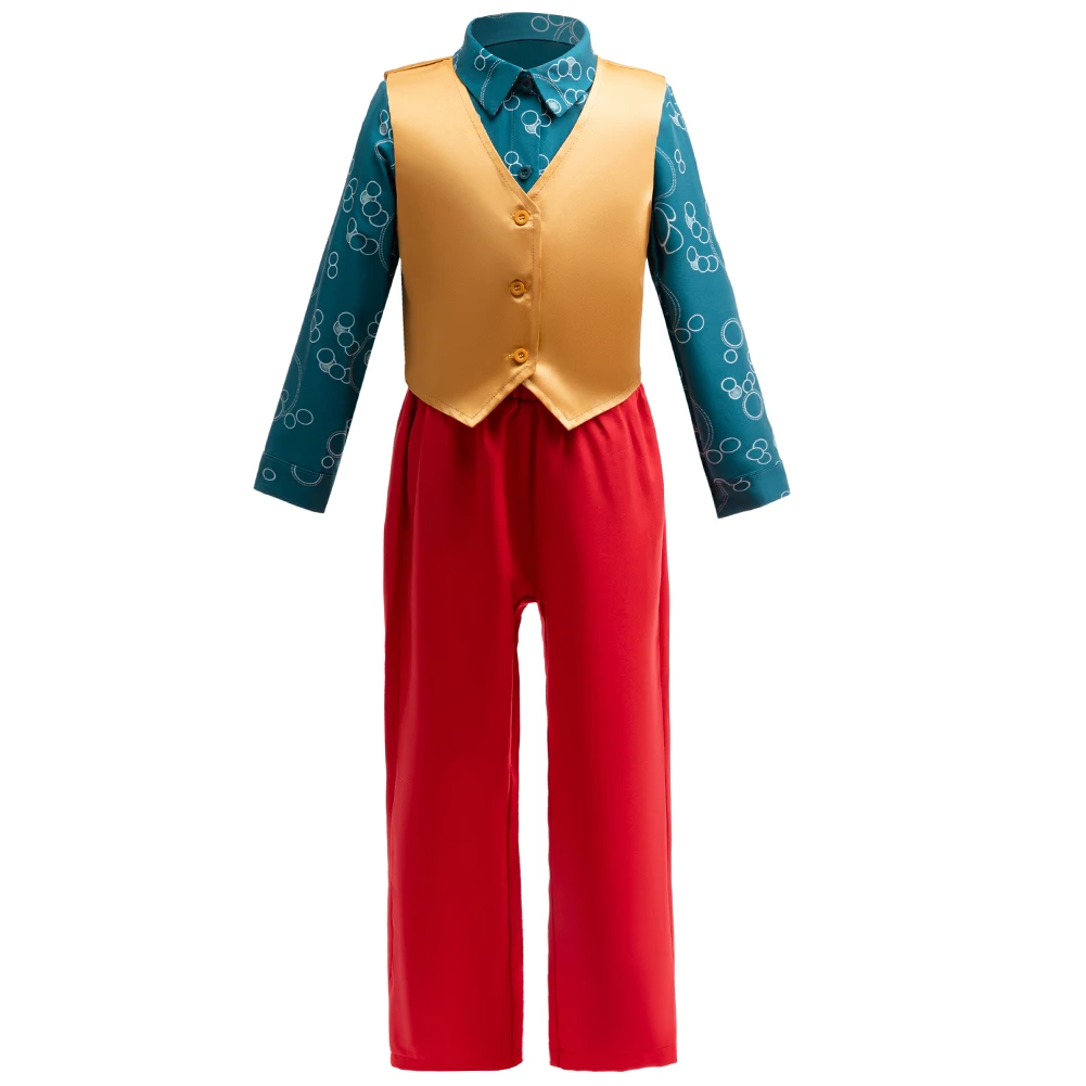 بدلات عيد الميلاد للأولاد مجموعة أزياء حفلات المهرجانات للأطفال بأكمام طويلة ملابس حمراء هدية للأطفال مجموعة ملابس علوية وسفلية