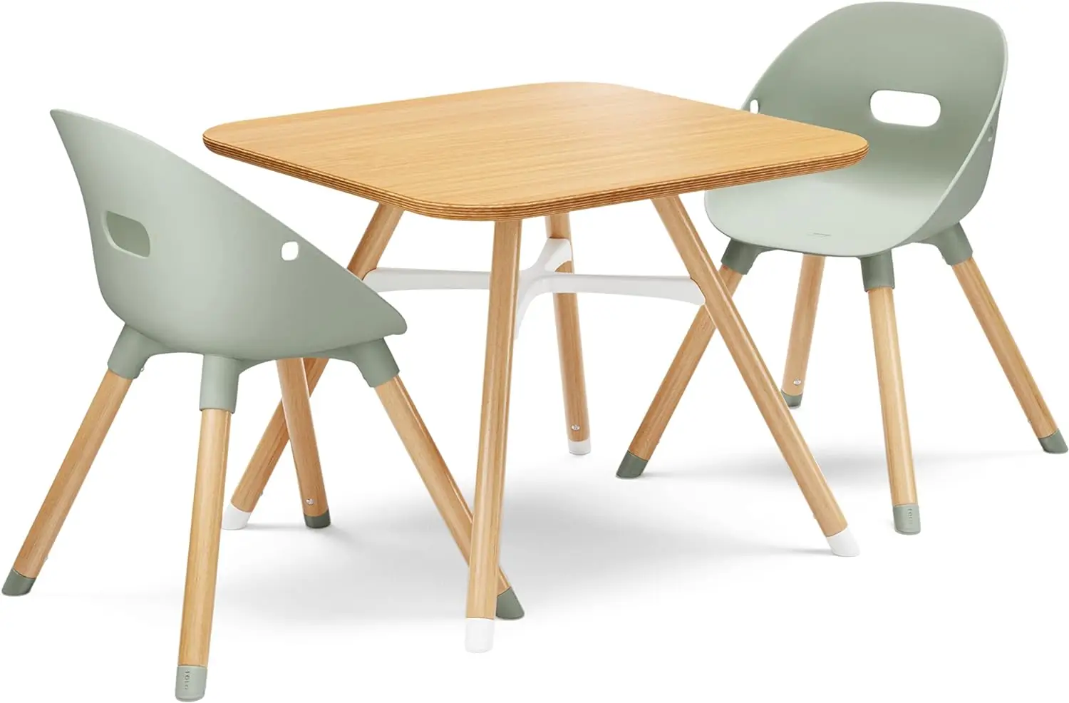 

Lalo The Play Kit, Kids Table and Chairs Set with Sustainably Sourced Wood Kids Table & Set of 2 Non-Toxic Bucket Seat Kids