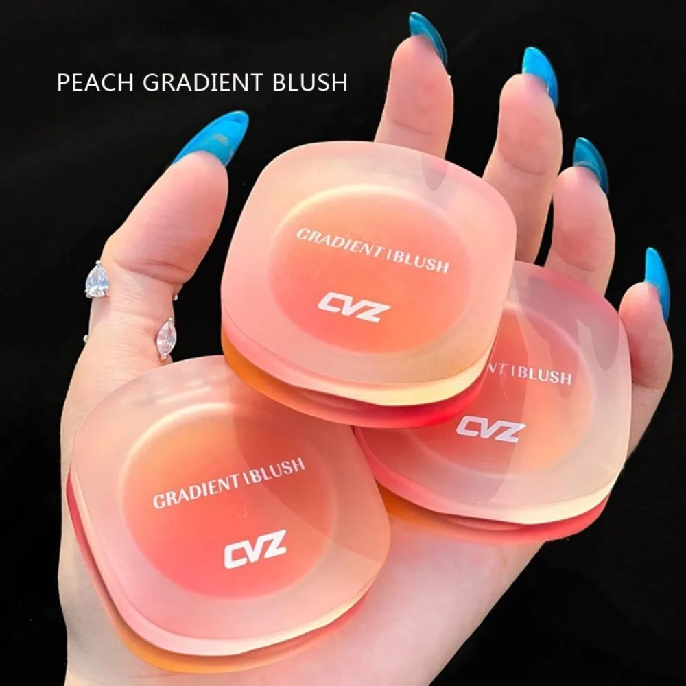 Colorete naranja mate de doble gradiente, rubor Natural resistente al agua para mejillas, paleta de maquillaje de Color expandible de larga duración, maquillaje desnudo