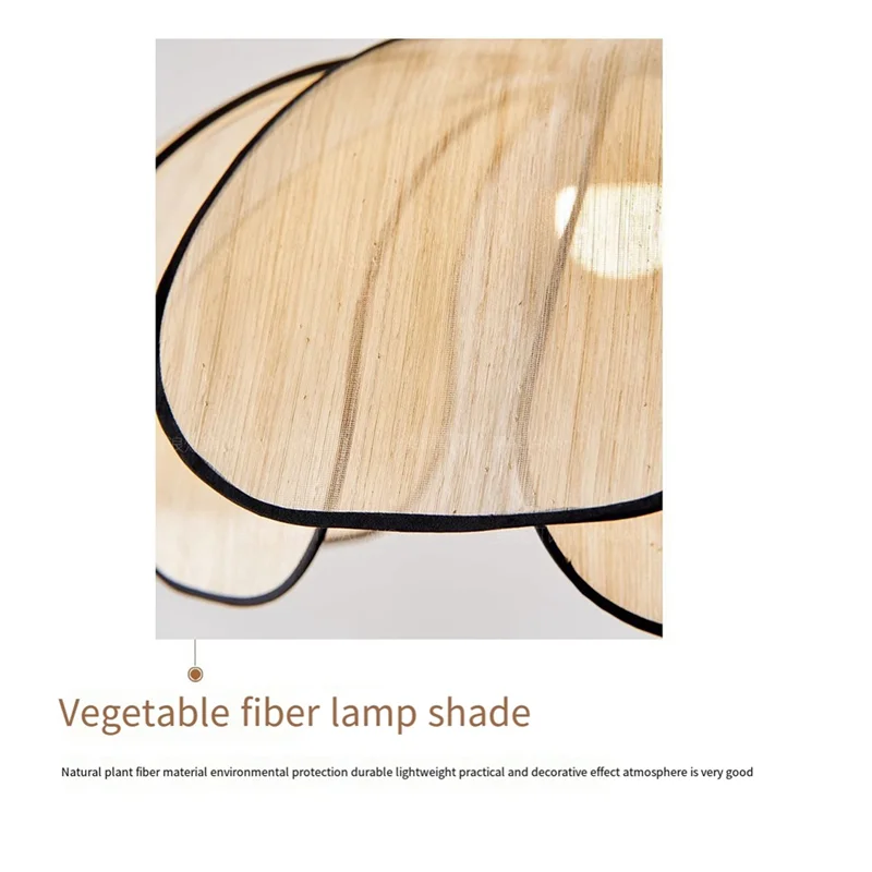SOFT-Vintage Style Lotus Hand-Woven Chandelier For Living Spaces, E27 Socket, AC85-265V Adjustable Color Settings