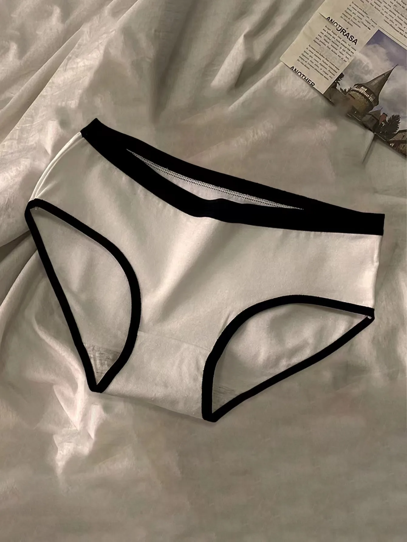 5-piece Set Women Underwear Sexy Solid Color Panties Mid Waist Seamless Underpants Girls' Breathable Briefs Female Lingerie