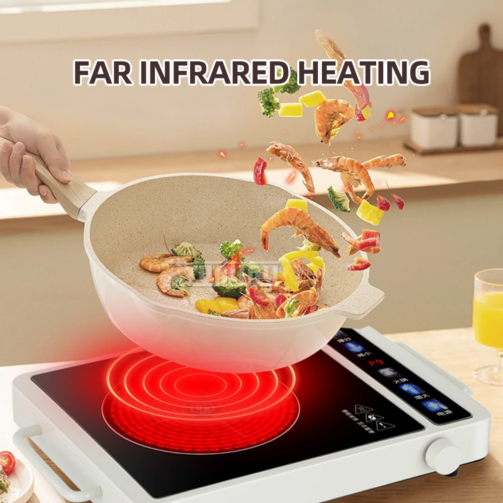 2200W Multi-functional Infrared Induction Cooker Cooking Appliances Electric Ceramic Stove Household