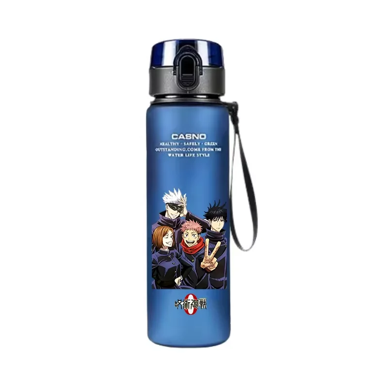 Jujutsu Kaisen Large Capacity Satoru Gojo Itadori Yuji Anime 560ML Water Cup Portable Plastic Outdoor Water Bottle for Fan Gift