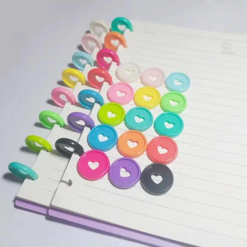 100PCS24MM mushroom planning binding plastic disc, notebook binding ring disc binder mushroom binding ring