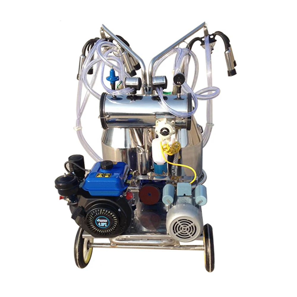 Small farm milking machines, mobile stainless steel