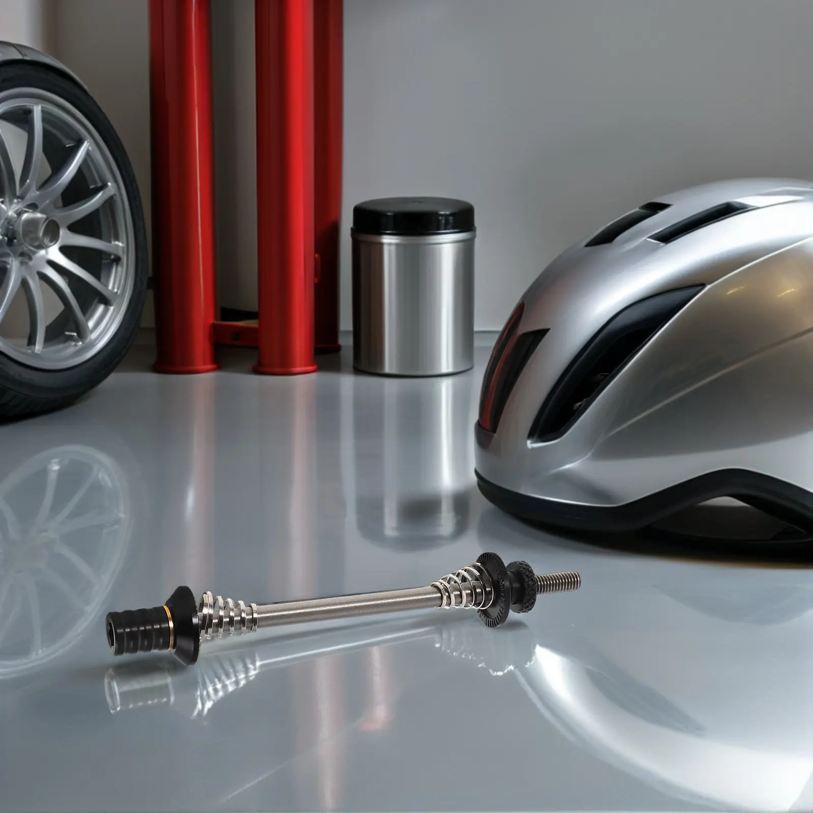 

Quick Release Bike Axle Solid Aluminum Titanium Alloy 74Mm M5 Head Skewer Mountain Road Bicycle Wheel Hub Repair Supplies