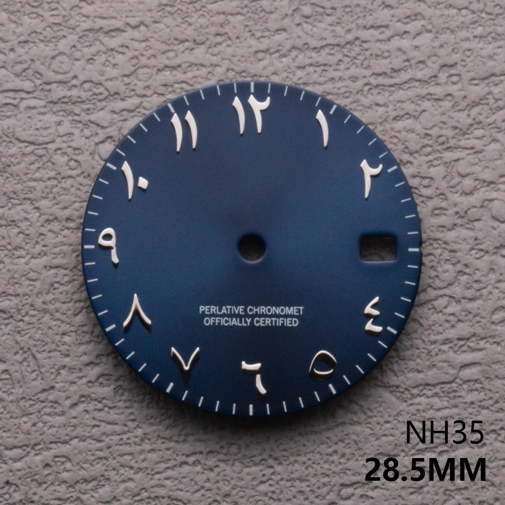 Logo S de 28,5mm, Dial árabe adecuado para NH35/NH36, movimiento automático japonés, compatible con 3/3, 8/4, 2 en punto, accesorios de modificación