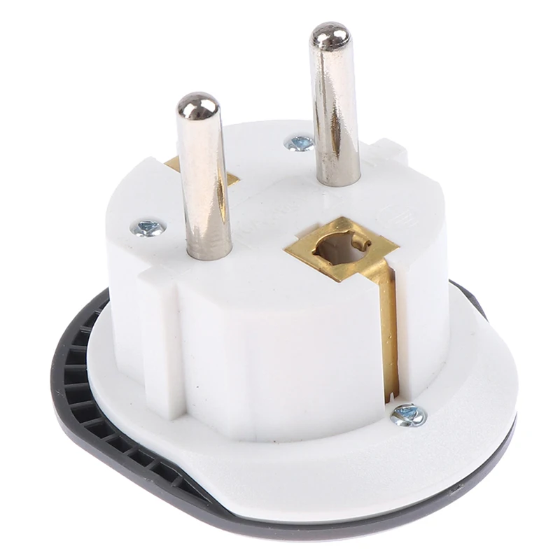 1Pc 16A Euro converter Plug 2 Round Pin Socket AU US UK CN Plug To EU Wall Plug.