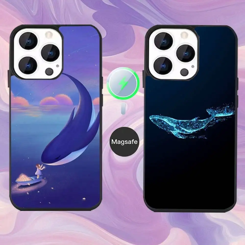 

Whale Cartoon Whale landing Phone Case For iPhone 16,15,14,13,12,11,Pro,Max,Plus,Mini,Magsafe,Magnetic Wireless Charging Case