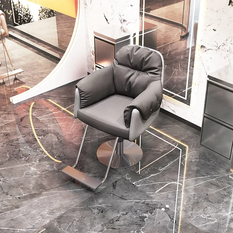 

Reclining Salon Chair Platform Beauty Professional Barber Chairs Low Wheel Saloon Shop Sgabello Regolabile In Altezza Barber