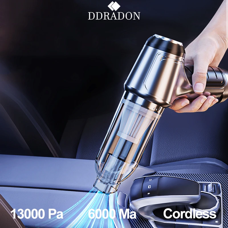 

9000Pa Cordless Car Vacuum Cleaner Handheld Auto Wireless Mini Portable Vacuum Cleaner For Car Home Desktop Keyboard Cleaning