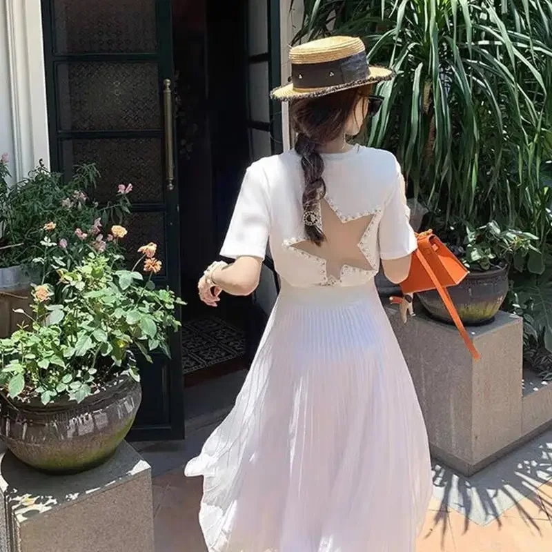 

Summer Outfit T Shirt for Women Slim Woman Tops Cheap Clothing Sales Y2k Vintage Korean Streetwear Basic Style Youthful Clothes