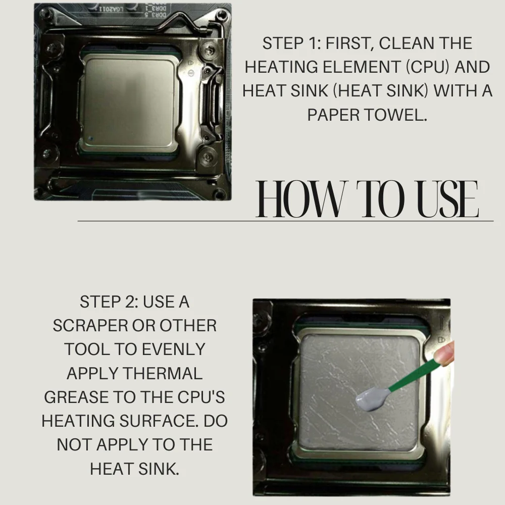 4.8w/(m·k)) Thermal Grease Paste Heat Dissipating Silicone for CPU/GPU/LED Computer Heat Sink Thermal Conductive Adhesive image 5